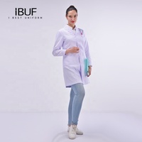 Blouse de médecin OEM blanche de haute qualité, uniforme de clinique dentaire, blouse de laboratoire