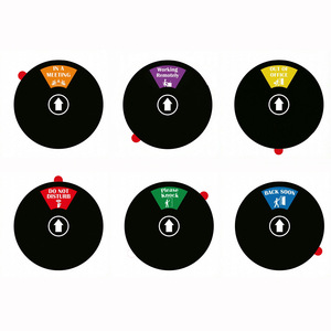 Acrylic 6 Inch Privacy Sign 6 Zones <b>Do</b> Not Disturb Rotating Office Safety Sign For Meeting <b>Work</b> Remote Use - Product Image 3