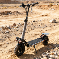 Scooter Eléctrico Todoterreno de 11 Pulgadas, Plegable, de Aleación de Aluminio, con Frenos de Disco Dobles y Suspensión Delantera/Trasera, Scooter Eléctrico para Adultos M1