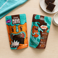 Sachet refermable personnalisé imprimé en couleur avec fermeture éclair pour emballage alimentaire de préparations culinaires prêtes à l'emploi