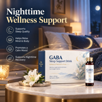 Boisson de soutien au sommeil GABA avec extrait de graines de jujube aigre et d'extrait de lys |   Formule de bien-être à base de plantes |   Marque privée OEM