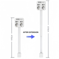 Enchufe europeo con 4 tomas de corriente y USB, extensor de enchufe de pared para sofá, mesita de noche, regleta de alimentación