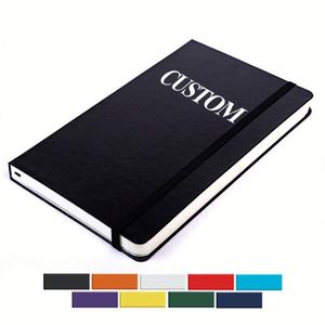 Diario A5 Personalizado al por Mayor con Correa Elástica, Diario con Logotipo de Marca Impreso, Bloc de Notas, Cuaderno de Cuero PU - Product Image 1