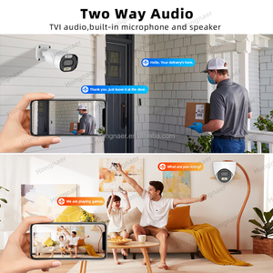 نظام كاميرات مراقبة منزلية هونغناير بدقة 2/5 ميجابكسل، 4/8 قنوات، صوت ثنائي الاتجاه، كاميرات قبة ورصاصية AHD <span class=keywords><strong>DVR</strong></span>، نظام كاميرات أمان تناظرية - Product Image 2