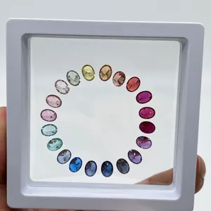 Piedras preciosas de laboratorio personalizadas, 26 colores, rubí, zafiro certificado, Joyería de diamantes