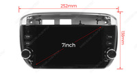 Pantalla para Auto MEKEDE con Múltiples Sistemas de Interfaz de Usuario, Radio, Audio, GPS, Navegación, Carplay, para Fiat Linea Punto EVO 2012-2015 de 7 Pulgadas