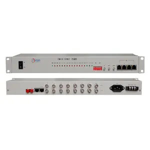 Hot Sells HDB3 perfect monitoring alarm function 8E1 2x100M Interface Ethernet PDH Multiplexer