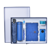 Coffret Cadeau d'Entreprise Personnalisé : Carnet, Haut-parleur Bluetooth Multicolore, Mug Isotherme, et Boîte Cadeau Professionnelle Personnalisée