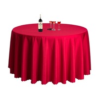 120 pouces Polyester rond personnalisé blanc fête mariage nappe nappes pour les événements