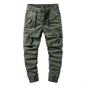 Pantalon Cargo Homme 2026 Hip Hop Streetwear Jogger Mode Multi-Poches Formel Coton Toile Spandex avec Cordon de Serrage - Product Image 1