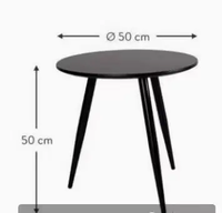 Ensemble de table d'appoint de nidification de salon en métal noir nordique minimaliste moderne Table basse avec assemblage facile