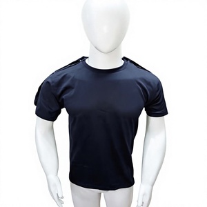 Chemise médicale pour homme à boutons-pression sur toute la longueur des épaules, 100 % coton jersey, motif uni, 220 grammes, manches courtes, coupe classique, vierge, personnalisable - Product Image 1