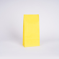 Sac en papier kraft de qualité alimentaire avec fond carré, personnalisé pour bonbons, snacks, bijoux, à emporter, avec logo imprimé offset et réduction