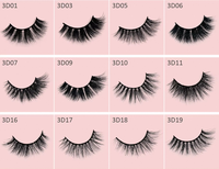 Faux cils en cheveux synthétiques noirs de 0,07 mm, bande complète, bande transparente invisible, faits à la main, doux, naturels, réutilisables, sans cruauté, bande 3D