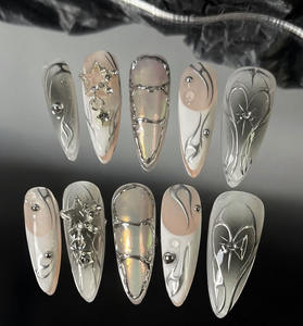 JOYPET vente en gros de faux ongles Punk Amande avec set de <span class=keywords><strong>manucure</strong></span> été nouvel INS à presser faux ongles - Product Image 3