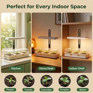 Kit per la Germinazione di Semi da Interno con Luce LED: Lampada da Coltivazione da 20W con Cupole di Umidità per Aumentare il Tasso di Germinazione OEM & ODM - Product Image 5