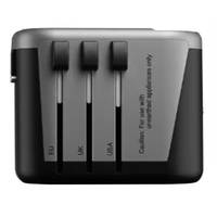 Adaptor Perjalanan Universal Ukuran Saku 3 in 1 DC/AC Converter 240V 8A 1920W MAX PC Baru untuk Laptop Ponsel
