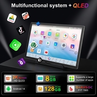 Radio Multimedia para Auto Android de 13 Pulgadas 1/2Din, Reproductor con Pantalla Táctil, Estéreo, GPS, Soporte para Video, Carplay, DSP, Cámara 360, 8 Núcleos