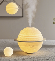 Lampe lunaire USB portable, humidificateur d'air à brume fraîche Jupiter avec veilleuse pour les fournitures de fête d'Halloween