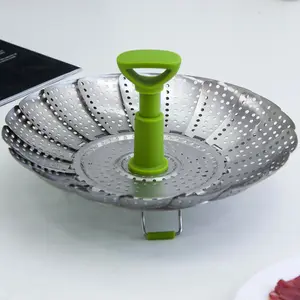 Xingye Foldable Steaming Plate Draining Tray Kitchen Fruit Steamer Basket Portable Lotus Type Stainless Steel Dim Sum Steamer