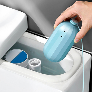 Nettoyant pour toilettes personnalisé <span class=keywords><strong>de</strong></span> haute qualité 180 jours Nettoyant automatique pour cuvette <span class=keywords><strong>de</strong></span> toilette Bouteilles en <span class=keywords><strong>plastique</strong></span> Tablet Magic Bottle witht cling - Product Image 1