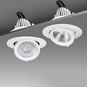 <span class=keywords><strong>Spot</strong></span> de plafond d'angle COB 40W <span class=keywords><strong>LED</strong></span> Nez d'éléphant <span class=keywords><strong>Spot</strong></span> commercial télescopique rotatif IP33 AC 85-265V Efficacité en aluminium - Product Image 4