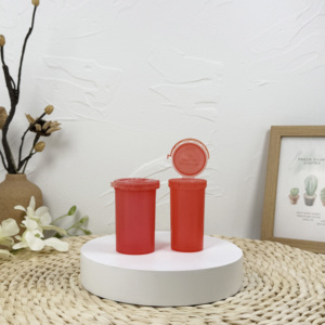 Tubo de ensayo de plástico coloreado personalizable con tapa pop - Product Image 1