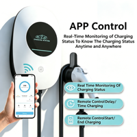 Chargeur EV AC 7-22kW IP66 mural, contrôle par application OCPP RFID pour BYD Tesla, usage domestique et commercial, garantie de 18 mois