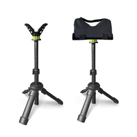 Hauteur réglable 360° °   Mini trépied court en aluminium à tête rotative pour la chasse et le tir