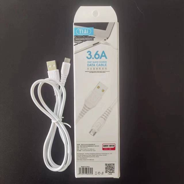 Direct from Manufacturer 3A Fast Charging Pure Copper Data Cable with Braid Shielding Android USB Cable Wholesale