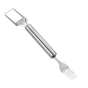 Stainless Steel Double Headed Fruit Divider Watermelon Slicer Kitchen Fruit Fork For Watermelon And Honeydew - Product Image 2