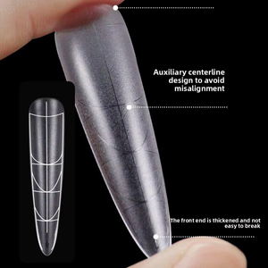 Oofeng Multifunktionale Luxus-Nägel 320 Stück/Box Mandel-Trapez Falsche Soak-Off Gel Vollabdeckende Fingernagelspitzen Vorgefertigt - Product Image 1