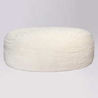 Fauteuils géants en forme de pouf avec mousse à mémoire de forme, fauteuil inclinable extra large en fausse fourrure Sherpa de 9 pieds/270 cm pour adultes