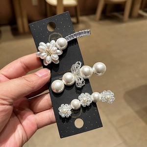 Nuevo Clip para el Cabello con Lazo, Estilo Coreano, Ligero, de Lujo, con Perlas, Fresco y Dulce, para Mujer - Product Image 1