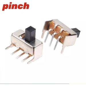 Interruptor de Palanca Pinch SS-12F23 de 3 Pines y 2 Posiciones, Mango Horizontal de Metal, Terminal de Tornillo SPDT - Product Image 3