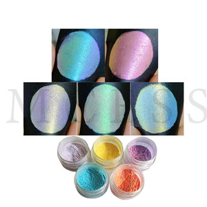 Marque Mcess <span class=keywords><strong>Cameleon</strong></span> Mica Poudre Shimmer Glitter Caméléon Peinture Eau Couleur Nail Chrome Poudre pour Multichrome Fard À Paupières - Product Image 4