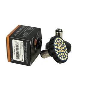 BAY15D 1157 bianco e arancione lampada a LED per Harley Davidson motocicli Canbus nessun errore luci di marcia diurna e gli indicatori No - Product Image 2