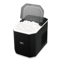 Machine à glaçons automatique RAF pour comptoir, glaçons pilés et à croquer, production efficace de 26 lb/24h, portable avec pelle