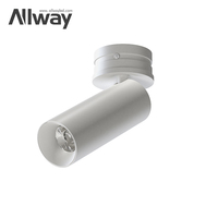 ALLWAY Lámpara Empotrable LED COB de 2W 3W 5W 7W, Foco Moderno Antideslumbrante, Mini Downlight Empotrable, Foco LED de Superficie
