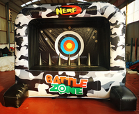 Château gonflable de sport camouflage noir Alliance pour le tir à la cible, équipement de jeu de carnaval