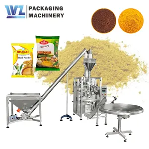 Weizhi 자동 분말 수직 포장기 커피 조미료 차 콩 전분 채우기 밀봉 기계