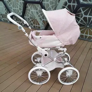 2023 yeni gelenler sıcak ürünler pembe bebek arabası döner tekerlek bebek arabası bebekler için