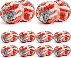 Chunky Chenille Yarn Polyester Anti-Pilling Velvet Crochet Yarn for Sweater <b>Blanket</b> Hat <b>Scarf</b> 50 Colors Ready to Ship - Product Image 1
