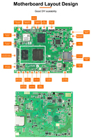 Placa Base Industrial Android 14 Duradera RK3576, Octa Core, 4GB RAM, PCBA SOM, OEM DIY, 12 Meses de Garantía