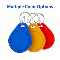 Porte-clés NFC pour les réseaux sociaux, un seul clic pour partager les profils TikTok/Instagram/WhatsApp, époxy imperméable, compatible avec iOS et Android