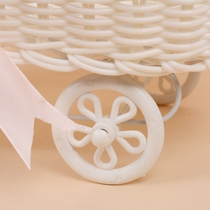 Hiện Đại Trang Trí Nhà Đám Cưới Thực Phẩm Phục Vụ Bảng Trang Trí Nội Thất Sáng Tạo Mây Thủ Công Mỹ Nghệ Mini Xe Đẩy Nhựa Lưu Trữ Giỏ - Product Image 5