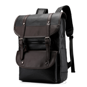 Vendita calda LOGO personalizzabile Retro zaini da viaggio all'aperto multifunzionale <span class=keywords><strong>zaino</strong></span> per Laptop da <span class=keywords><strong>uomo</strong></span> in <span class=keywords><strong>pelle</strong></span> sintetica Business Bag - Product Image 2