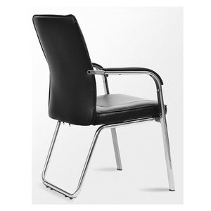 Ghế tiếp khách văn phòng da PU đen có tay vịn cố định - Ghế hội nghị hiện đại cho văn phòng/phòng họp - Product Image 6