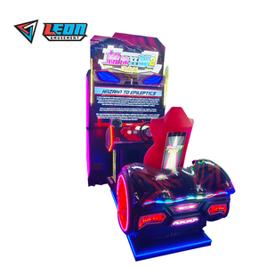 Anh nói tốc độ đua Arcade trò chơi máy đồng tiền hoạt động bằng kim loại nhựa xe mô phỏng với đường đua cho thanh thiếu niên người lớn - Product Image 2