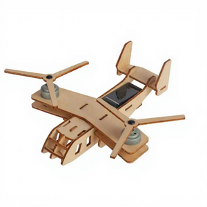 <span class=keywords><strong>Puzzle</strong></span> 3D in Legno Tagliato al Laser, Modelli di Aerei a Energia Solare da Assemblare, Giocattolo Educativo in Legno Fai-da-Te per Bambini dai <span class=keywords><strong>5</strong></span> ai 7 Anni - Product Image 1